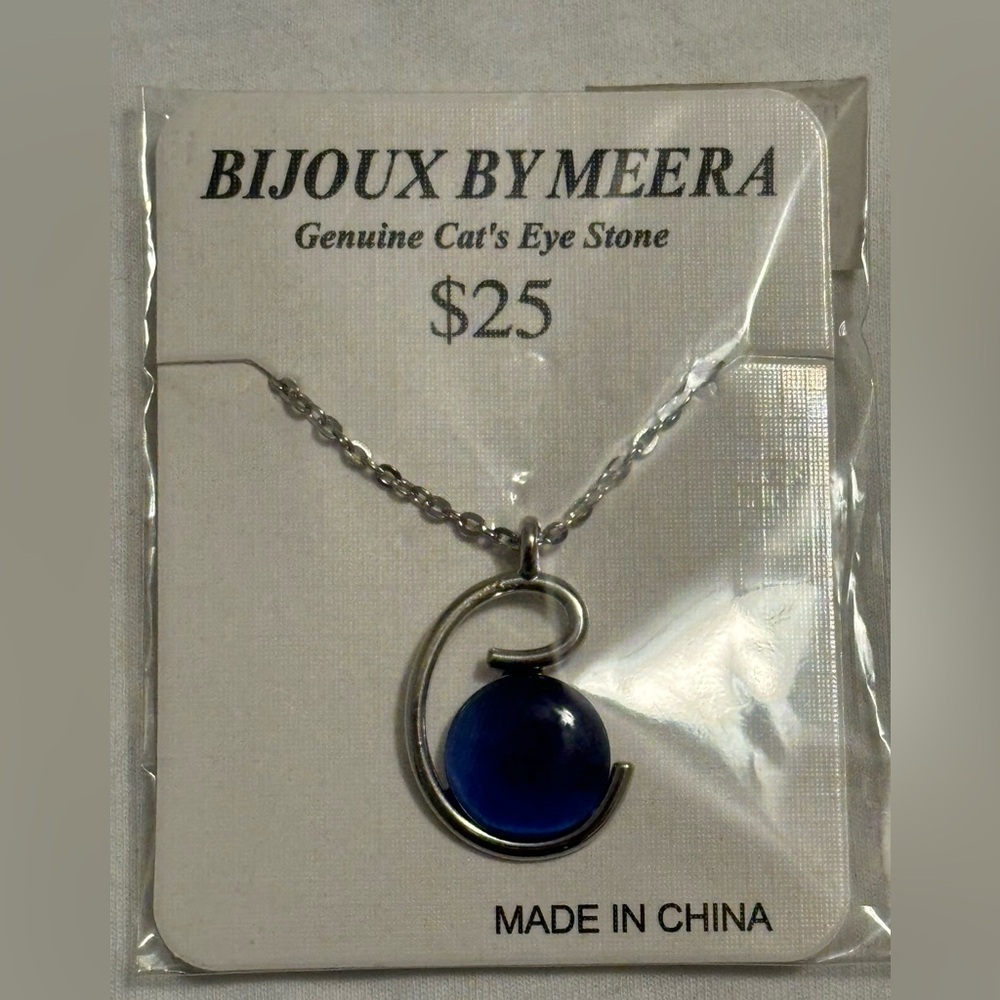 Bijoux by Meera Cat’s Eye Stone Necklace